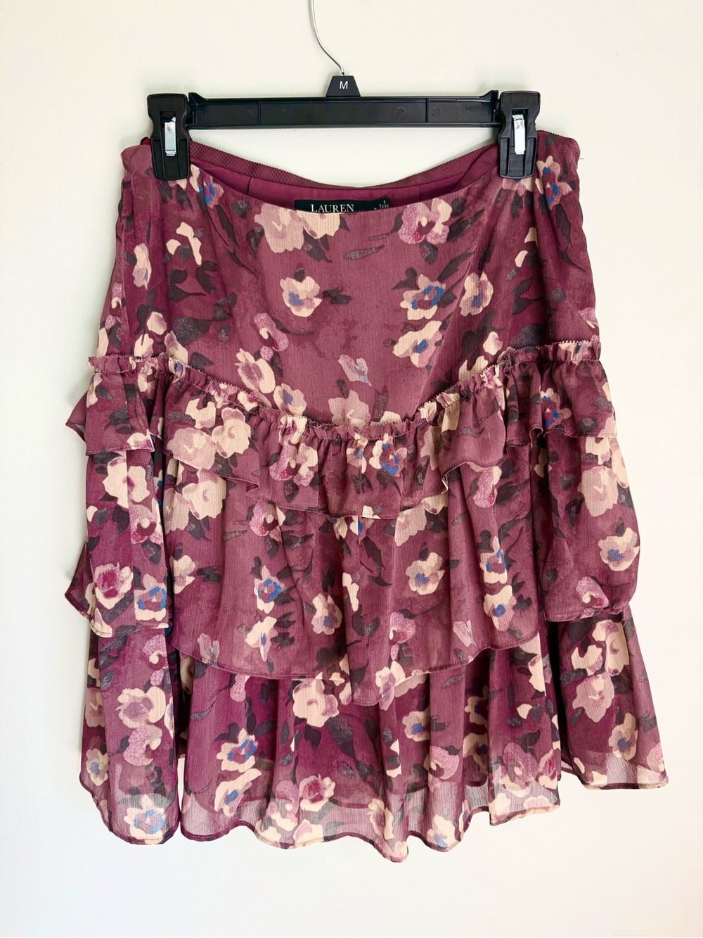Ralph Lauren Floral Crinkle Georgette mini skirt